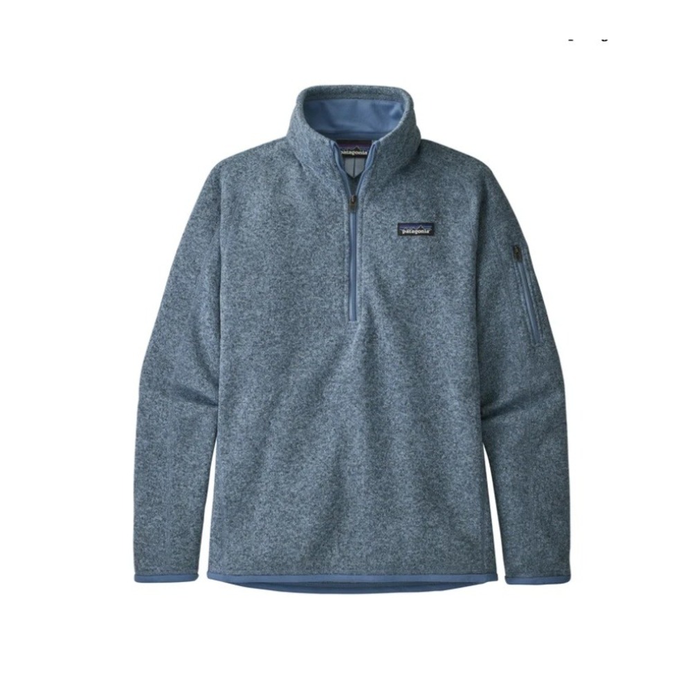 Patagonia Better Sweater Quarter Zip Pullover Berlin Blue Medium 25618 Heathered